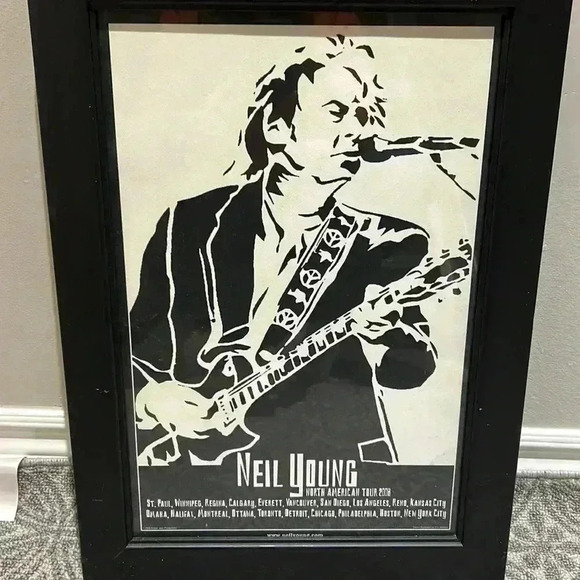 Neil Young 2008 concert poster purchased at show in Toronto. Frame not included. - Picture 1 of 6